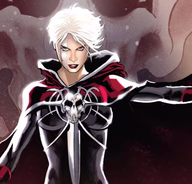 marvel character Phylla-vell looking mysterious